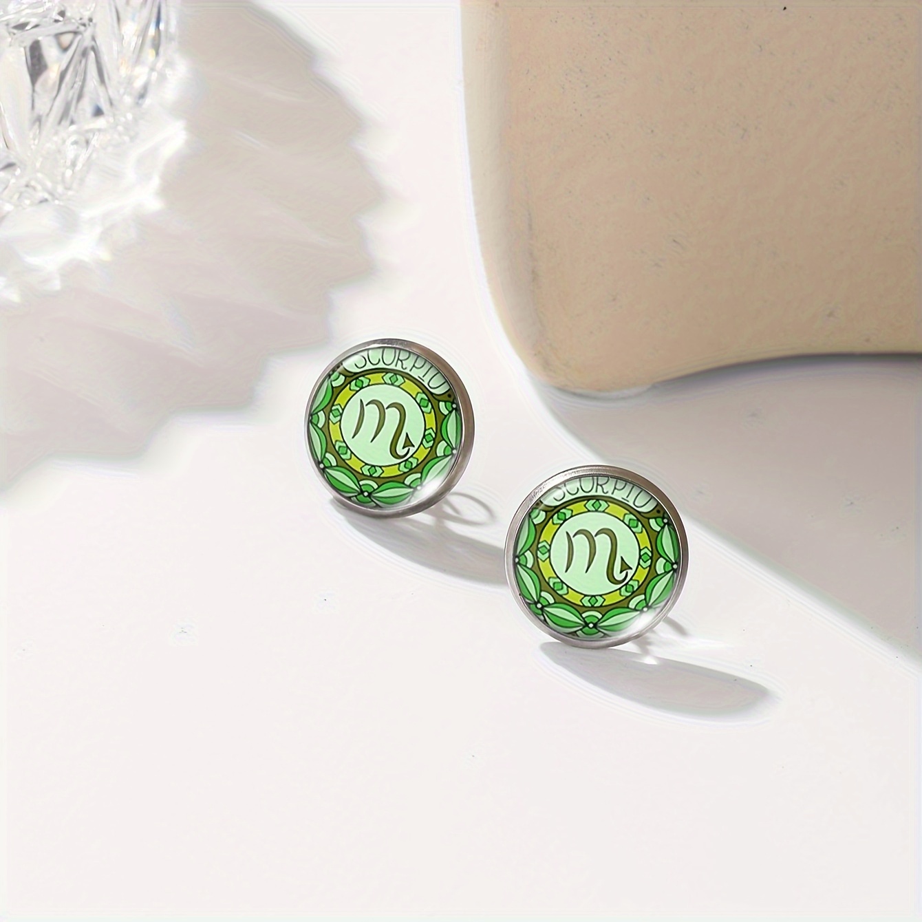 Zodiac Constellation Symbol Earrings Set